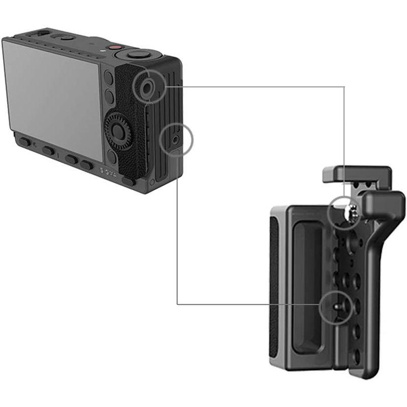NICEYRIG Sigma （シグマ）FP専用ハンドルグリップ 軽量 手振れなし 拡張性1/4"ねじ付き Sigma FP装備 撮影器材ア