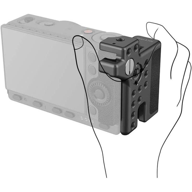 NICEYRIG Sigma （シグマ）FP専用ハンドルグリップ 軽量 手振れなし 拡張性1/4"ねじ付き Sigma FP装備 撮影器材ア