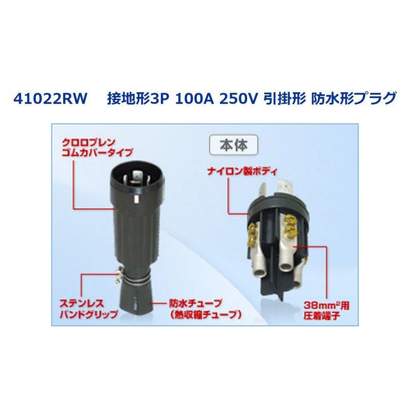 アメリカン電機　防水形プラグ100A　引掛形　41022RW