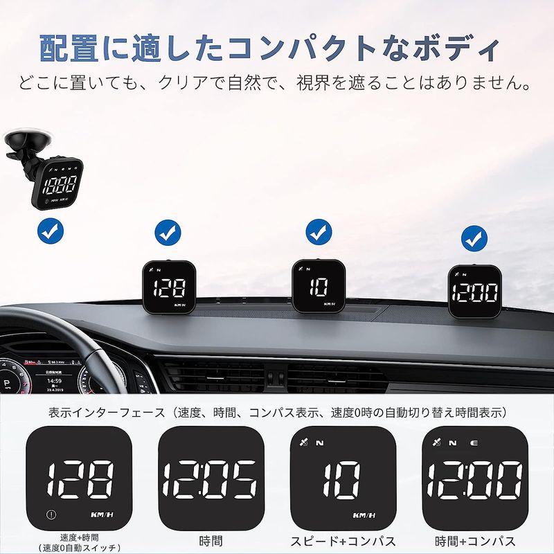 wiiyii G4S デジタル GPS の速度計、MPH KPH のデジタル速度が付いている新しい HUD 車のヘッドアップの表示、車のトラ