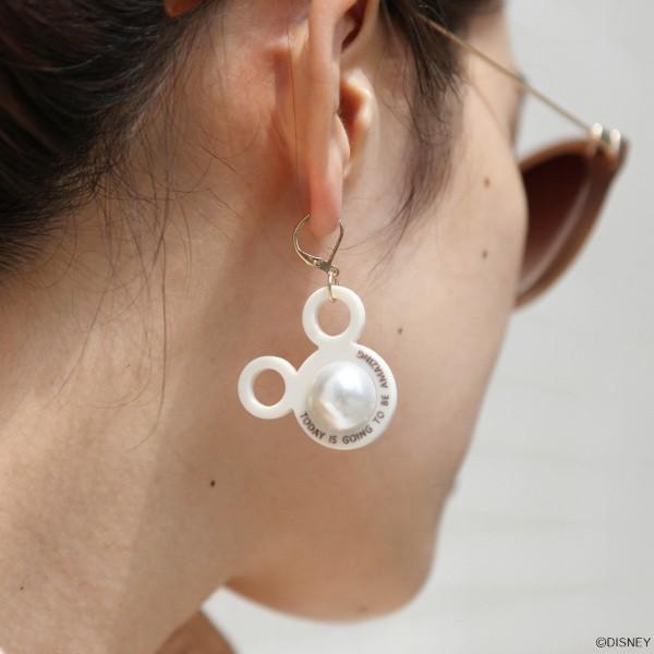 ピアス パール Accommode アコモデ Disney ディズニー ミッキーマウス アクリルパールピアス フックタイプ D Ht031 P Spica Store 通販 Yahoo ショッピング