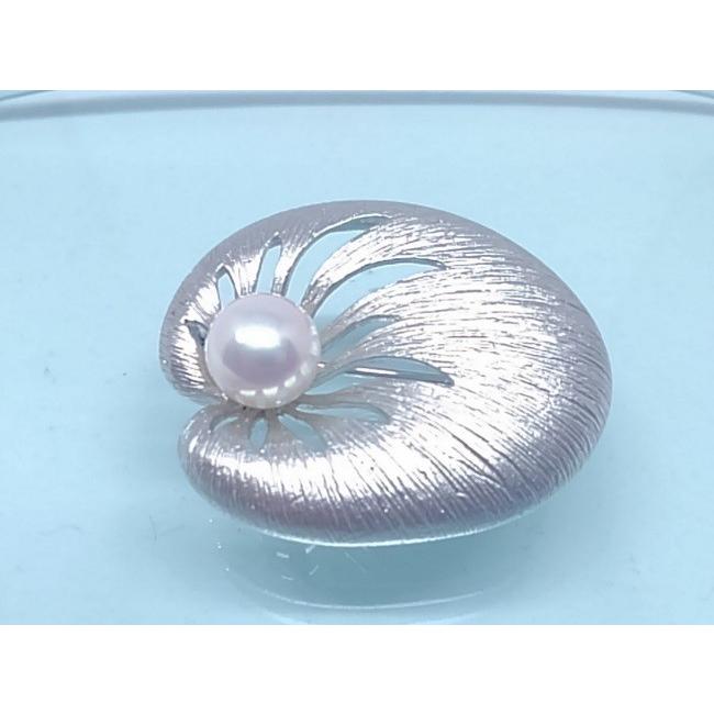 本真珠　ブローチ　SILVER 本真珠 パールブローチ SILVER - メルカリ