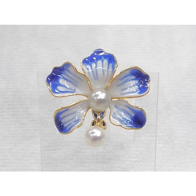 アコヤブローチ7.0mm*3玉付 isowa_70157