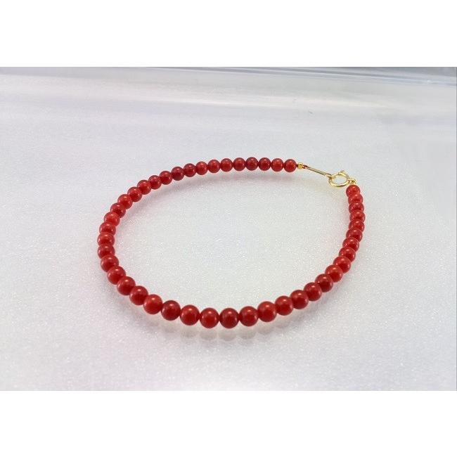 K18 ピンク珊瑚ブレスレット　42g K18 ピンク珊瑚ブレスレット 42g アクセサリー