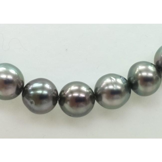 Pearl ツジモト真珠のタヒチの黒蝶真珠 フォーマルネックレス 
