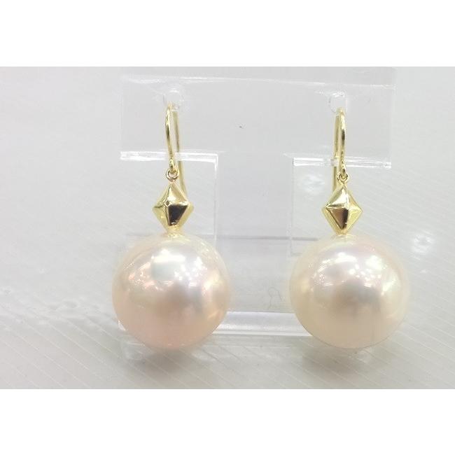 Pearl ツジモト真珠の マベパール ピアス k18 本真珠 : スピカパール 