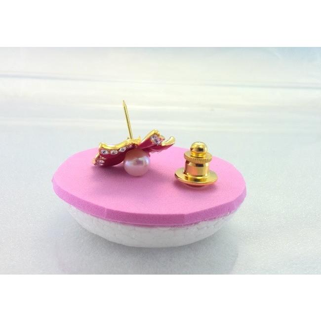 本真珠 花型ブローチ パール ブローチ パールブローチ フォーマル 真珠 あこや 本真珠