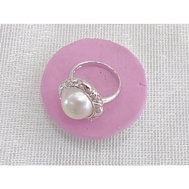 TASAKI マベパール リング SV製 14mm珠 スクエア 指輪 カジュアル 