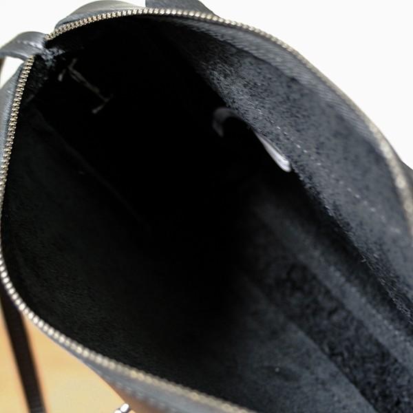 Encachette アンキャシェット レザーポーチショルダーL ブラック Encachette アンキャシェット レザーポーチショルダーL ブラック