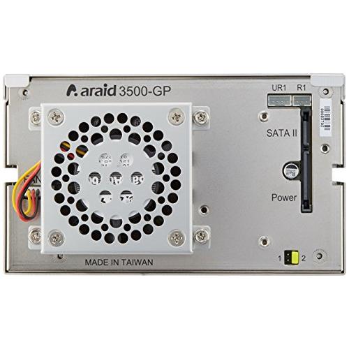 ✨美品✨ Accordance 2bays SATA to SATA LCD付内蔵型ミラーユニット メタルTRAY黒 ARAID3500GP-A/M-B 【UOI7874964216】(28522円)