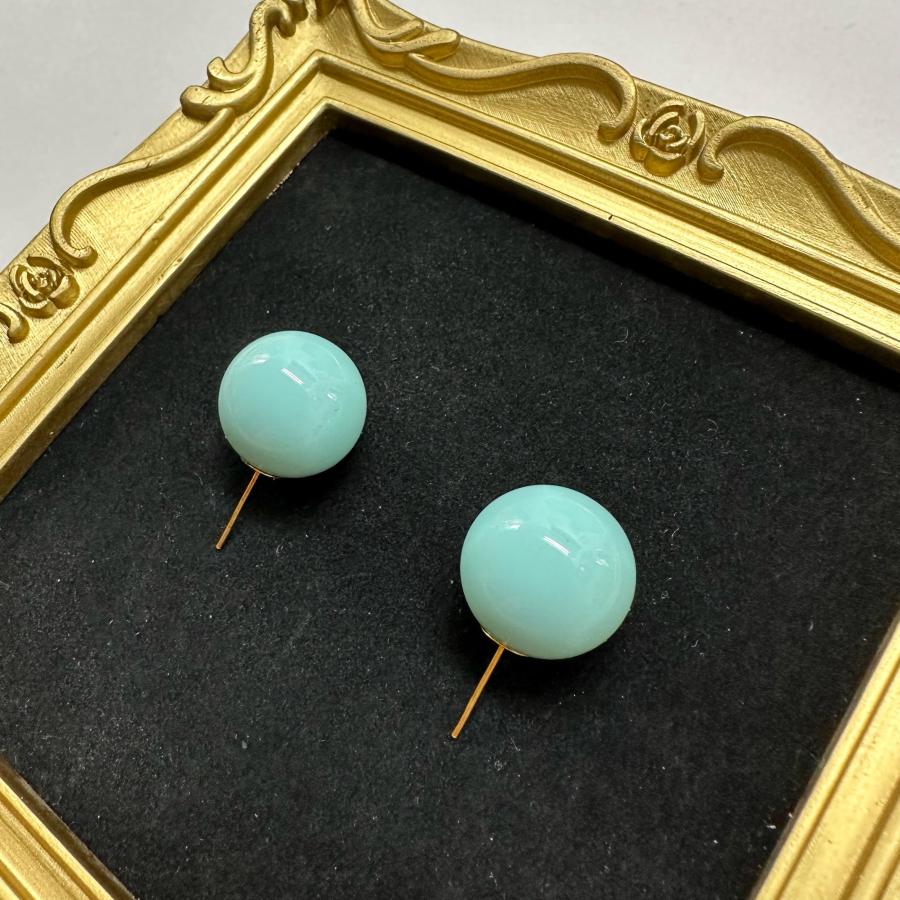 SpiceUp★Groovyオリジナル！10色展開♪キャンディーみたいな大玉ピアス☆★ライトブルー |  | 01