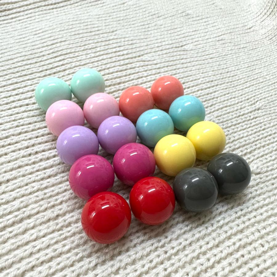 SpiceUp★Groovyオリジナル！10色展開♪キャンディーみたいな大玉ピアス☆★スイートピンク |  | 04