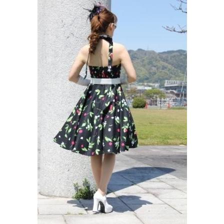 大人チェリーLサイズのみ♪ 50'sサーキュラーワンピース
