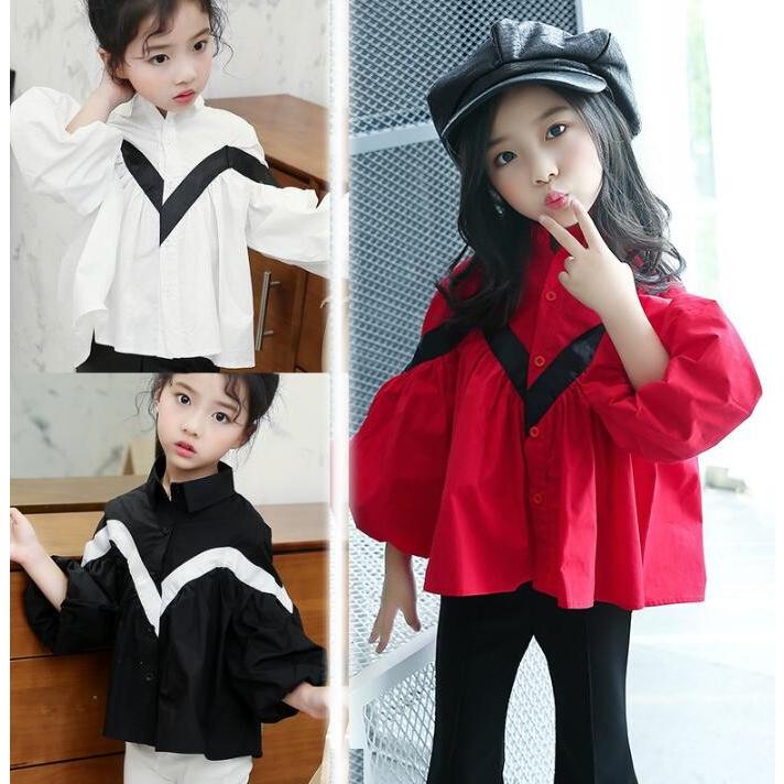 人気 子供服 女の子 ブラウス キッズ 長袖 シャツ 全店販売中 切り替え トップス 入学式 発表会 卒業式 ジュニア 子ども服 韓国 可愛い 春秋