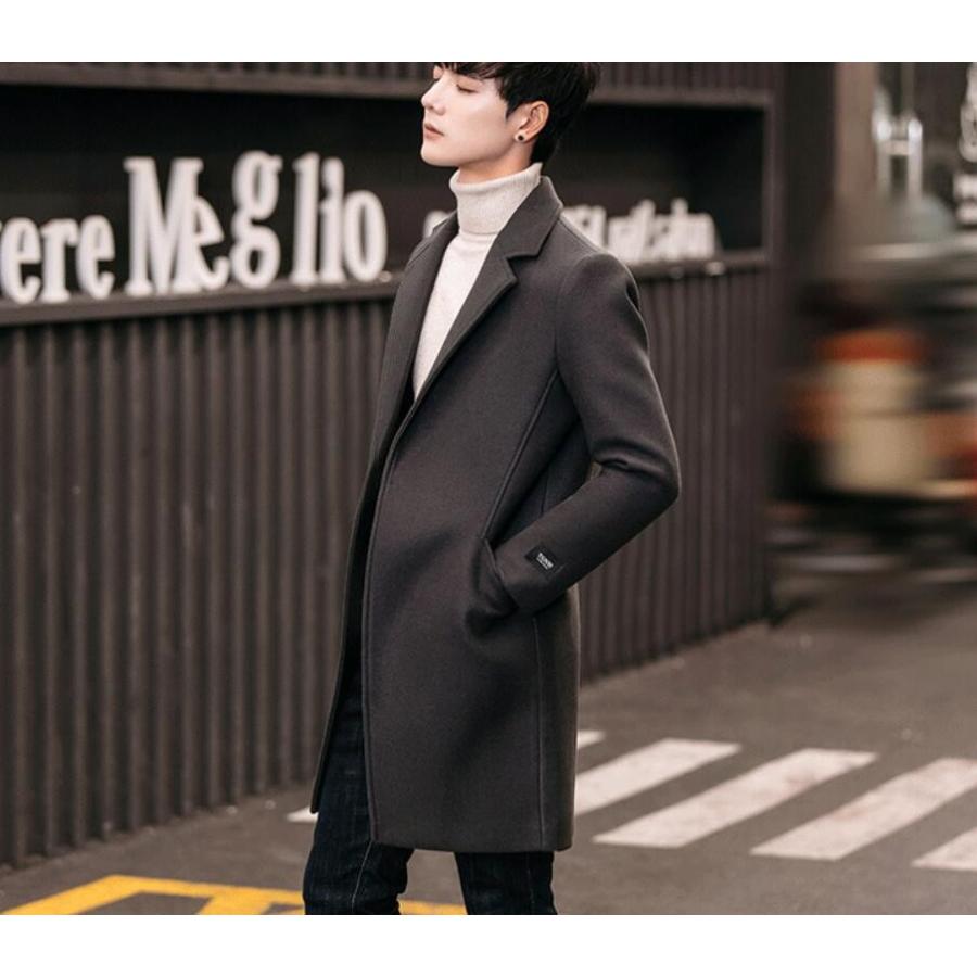 Pコート メンズ ロング ピーコート チェスターコート ウールコート トレンチコート ビジネス 通勤 通学 ジャケット 黒 N Wt50 Spillhope 通販 Yahoo ショッピング