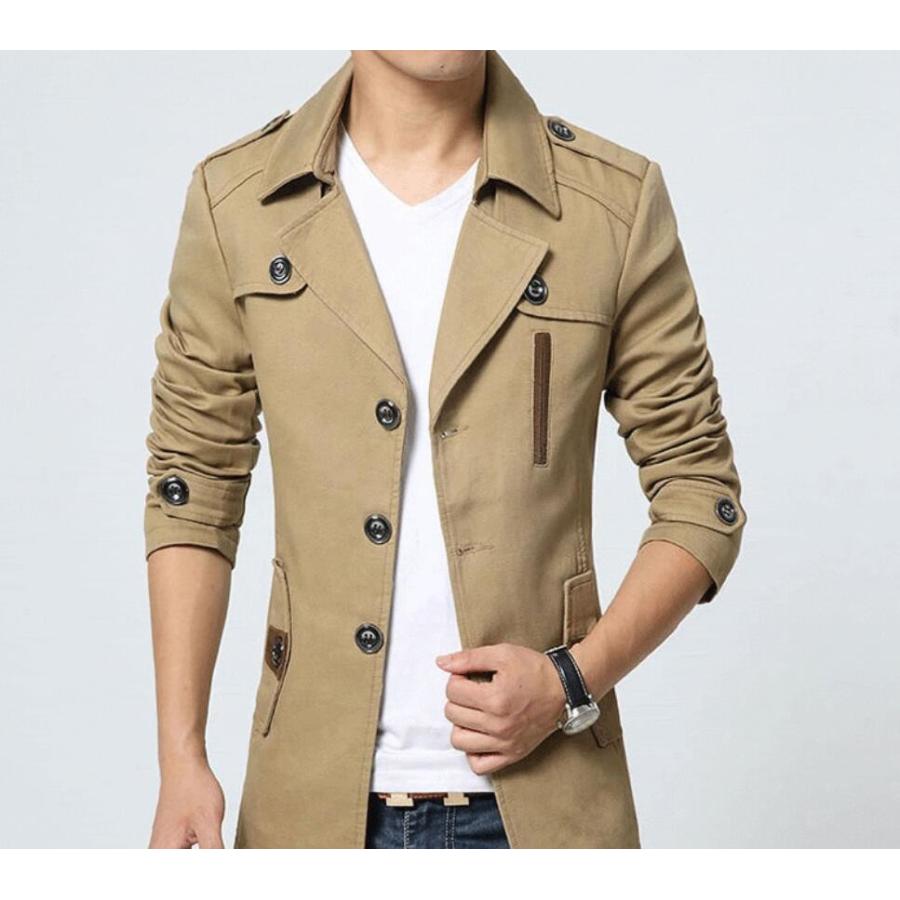 トレンチコート メンズ チェスターコート ショート ビジネスジャケット ミリタリーコート テーラードジャケット アウター 秋冬 N Wt63 Spillhope 通販 Yahoo ショッピング