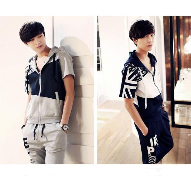 セットアップ メンズ ジャージセット 人気 スウェット 半袖 パーカ パンツ 上下セット フッド付き ルームウェア スポーツ パジャマ Nz Tzh56 Spillhope 通販 Yahoo ショッピング