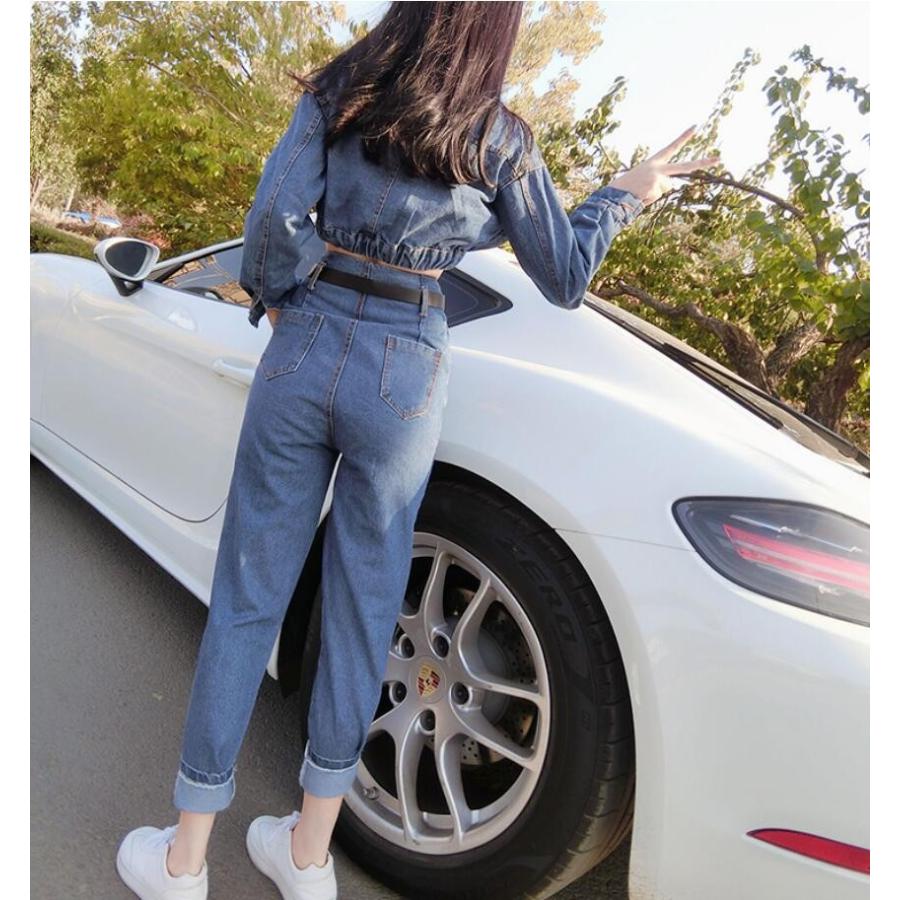 デニム セットアップ レディース 上下セット デニムジャケット ジージャン ジーンズ デニムパンツ Gジャン オシャレ 通勤 通学 Nz Zt136 Spillhope 通販 Yahoo ショッピング