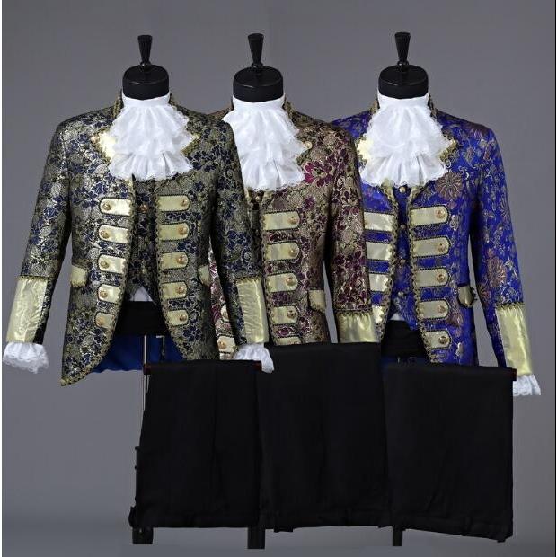 オープン記念 宮廷衣装 演出服 メンズ 上下セット ダンスウェア 男性用スーツ3点セット 王子様 貴公子 公爵服 貴族服装 ステージ衣装 Xh Zt24 Spillhope 通販 Yahoo ショッピング