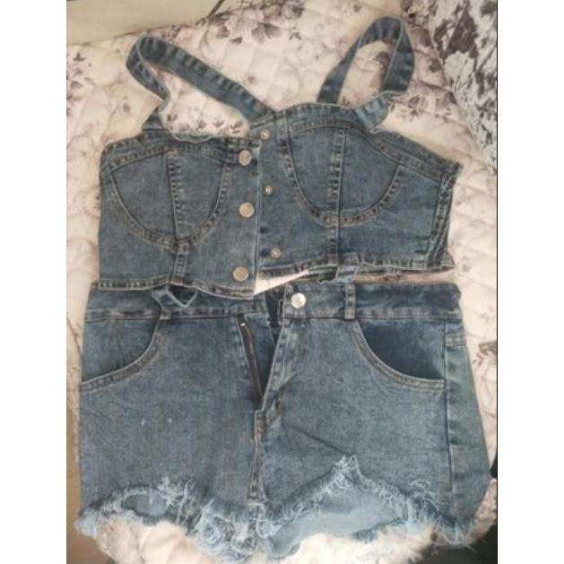 春夏新作 デニム上下セット ステージ衣装 セパレート レディース ヒップホップ ダンスウェア トップス パンツ ジャズダンス カジュアル 演出服 舞台衣装 Xhn Tz57 Spillhope 通販 Yahoo ショッピング