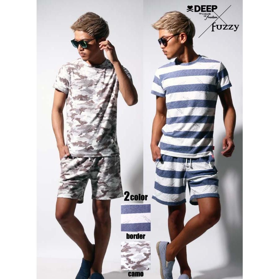 Deepxfuzzy総柄パイルtシャツ ビター系 Bitter ビタ男 お兄系 渋谷109men S 迷彩 カモ Camo ボーダー Border Or16dp002 Fuzzy渋谷109 通販 Yahoo ショッピング