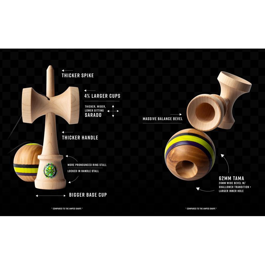 クラシックなストライプ柄とモダンな雰囲気が融合したけん玉