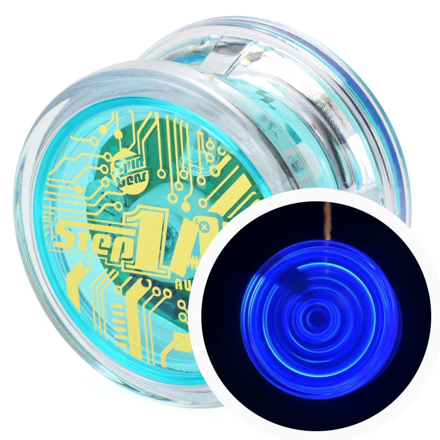 回転させるとLEDが光る!自動で手元に戻るオートリターン機能付き