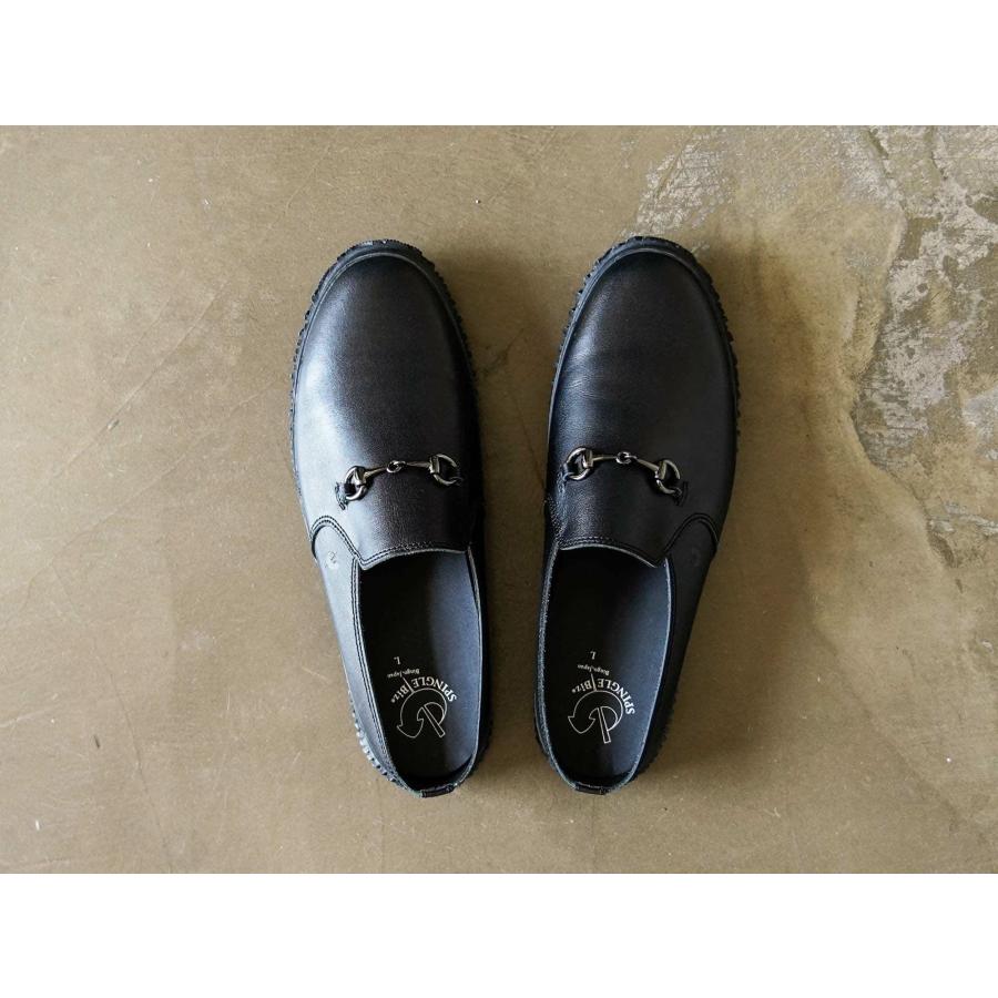 SPINGLE Biz ブラックレザー スニーカー M SPINGLE Biz (スピングルビズ) Biz-145 Black ブラック メンズ