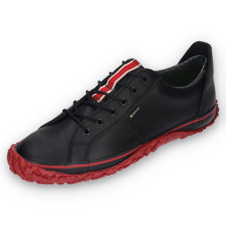 SPINGLE (スピングル) SP-1651 Black/Red ブラック/レッド メンズ レディース スニーカー レザースニーカー カンガルーレザー 日本製 広島の画像
