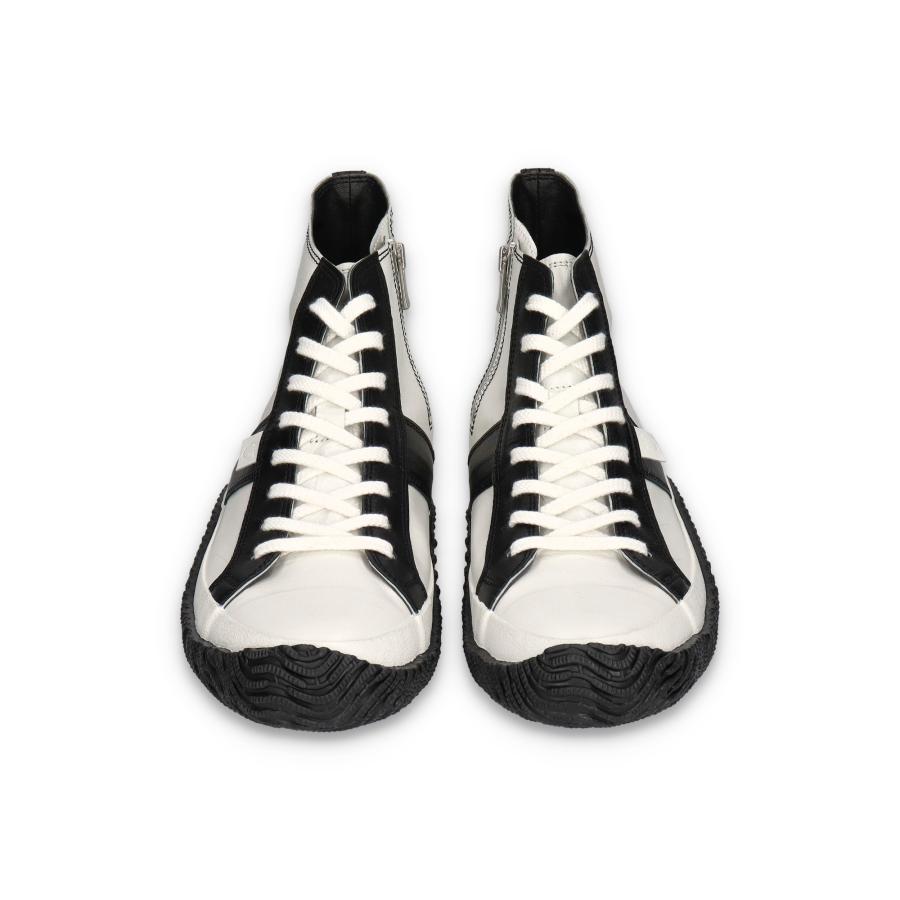 スピングル SPINGLE スニーカー メンズ レディース ハイカット SP-443 Shiro/Kuro スピングルムーブ カンガルーレザー 日本製 シロ/クロ SPINGLE（スピングル） (スピング) SP-443 Shiro/Kuro シロ/クロ