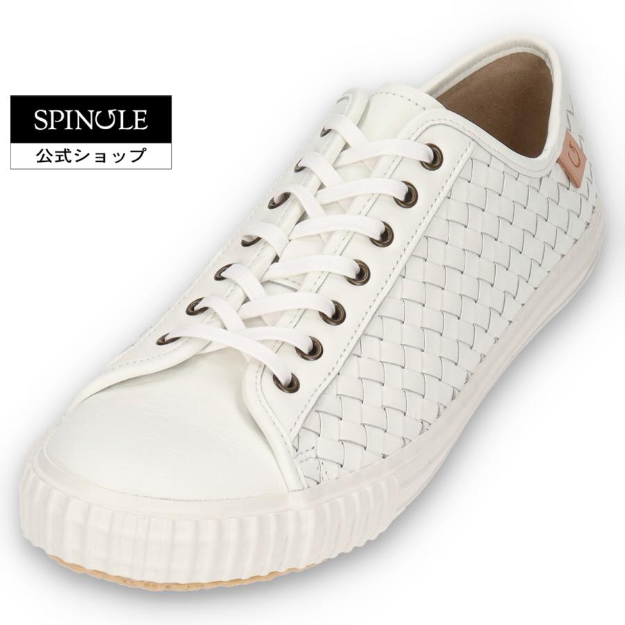 【限定】 SPINGLE ホワイトレザー スニーカー 送料無料】SPINGLE[スピングル]/SPM-384 SP-384/White[ホワイト