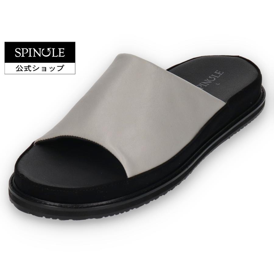 【スピングルムーブ】 カンガルーレザーサンダル SP-1718 ブラック LL SP-1718 Black | 国産ハンドメイド スニーカー スピングル