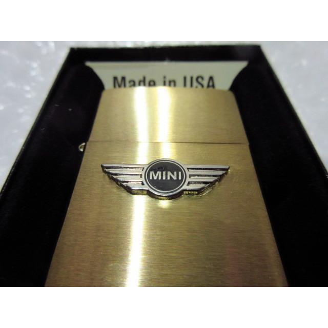 MINI Zippo 真鍮製ジッポライター/ゴールド スモール・エンブレム 