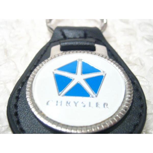 クライスラー・旧ロゴ 本皮キーホルダーS : スパイラルオート