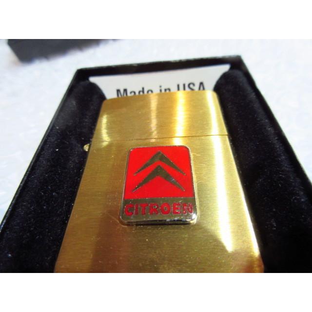 シトロエン Zippo/真鍮製ジッポライター・ゴールド CITROEN