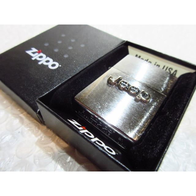 Jeep/ジープ Zippo ジッポライター/シルバー Bigロゴ【type2】 : azp 