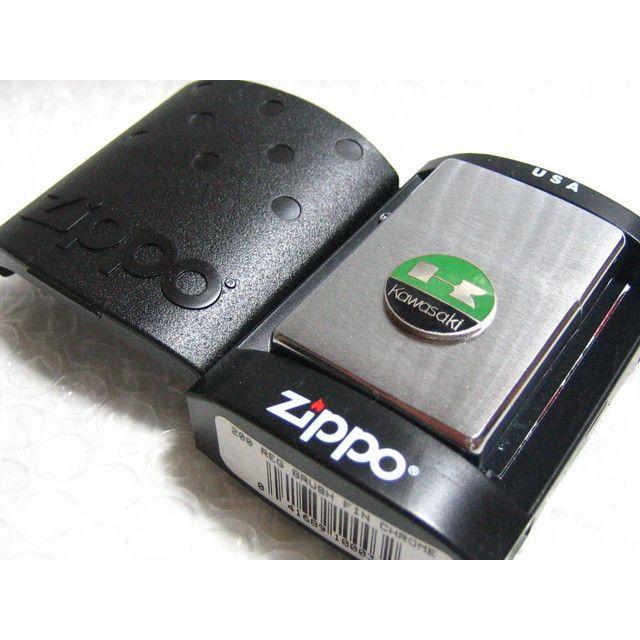 カワサキ Zippo/シルバー・ジッポライター Kawasaki 【type1】 :aZP