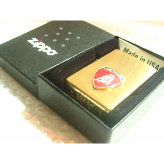 ランボルギーニ Zippo/真鍮製ジッポライター 【レッド
