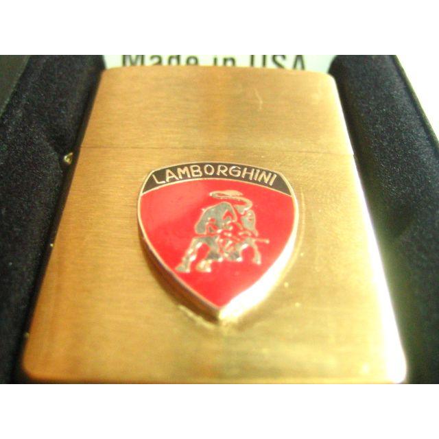 ランボルギーニ Zippo/真鍮製ジッポライター 【レッド