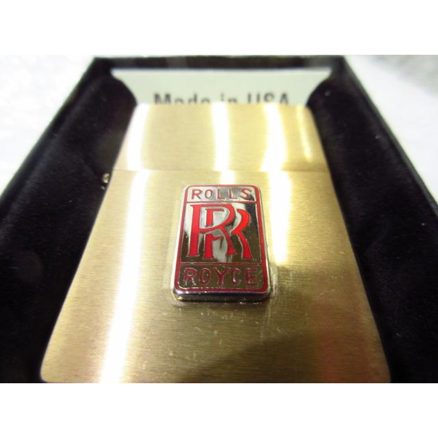 ロールスロイス Zippo 真鍮製ジッポライター/ゴールド ROLLS ROYCE 