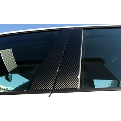 VW ゴルフ7/ゴルフ7.5 BKカーボンピラーフィルム 4PCS【m+ 