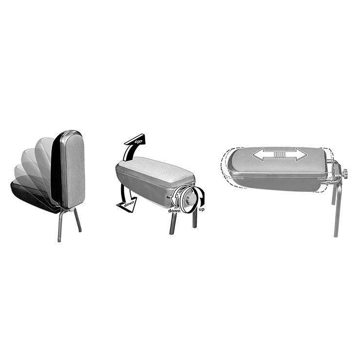 FIAT500/ABARTH500 アームレスト/ファブリック 【KAMEi】 