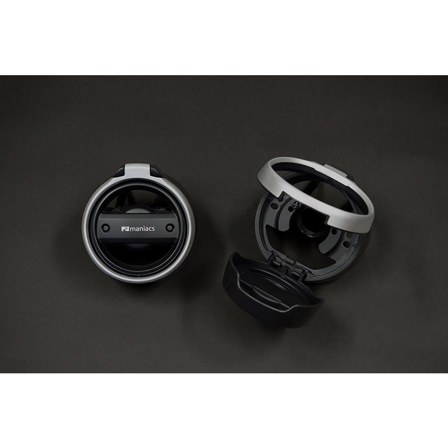 AUDI A3(8V)/Q2(GA) ドリンクホルダー/ブラック＆SV 2PCS【maniacs  