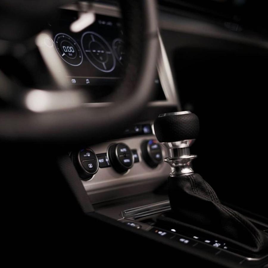 VW＆AUDI DSG シフトノブ/ナッパレザー ブラック 【LEYO Motorsport 