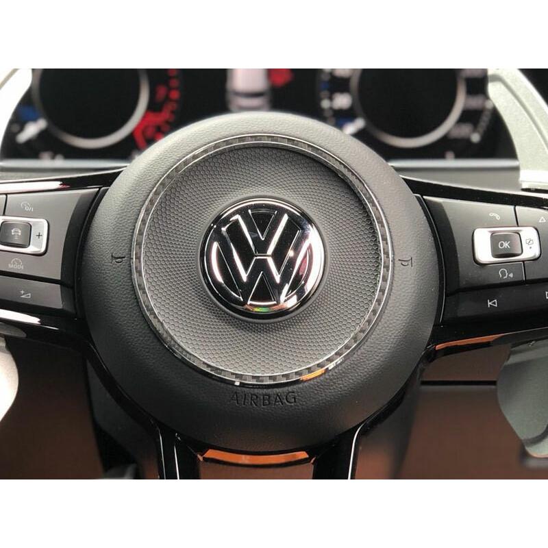 フォルクスワーゲンゴルフ用ステアリング VW ゴルフ7.5/GOLF7.5 ステアリングセンターリング/BKカーボン