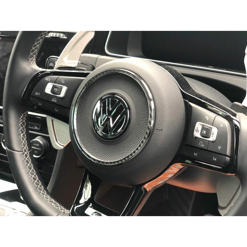 VW ゴルフ7.5/GOLF7.5 ステアリングセンターリング/BKカーボン
