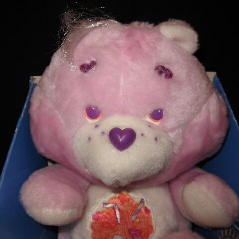 箱入り！ケアベアのぬいぐるみです！80's★ビンテージ★Care Bears★Care Bear★ケアベア★Share Bear★の画像