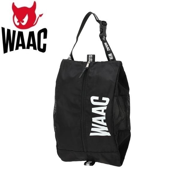 ワック ゴルフ シューズケース UNISEX シューズケース ブラック WAAC 072242822 | WAAC