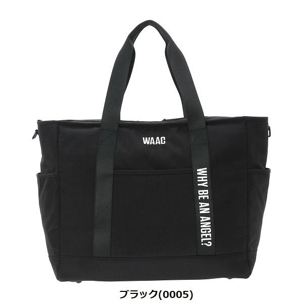 ワック ゴルフ トートバッグ UNISEX ESSENTIALビッグトート ブラック WAAC 072244810 | WAAC | 01