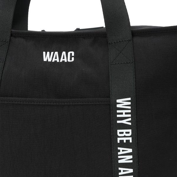 WAAC ブラック トートバッグ WAAC ワック ゴルフ トートバッグ ショルダーバッグ メンズ